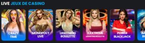Jeux de casino en direct sur Mystake – Crazy Time, Monopoly Live, Lightning Roulette